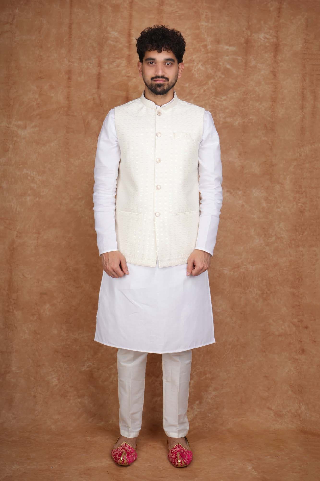 Tatvivah Men's Modi Jacket White 4208